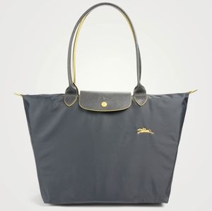 Le Pliage Club L Shoulder bagGun Metal - Canvas